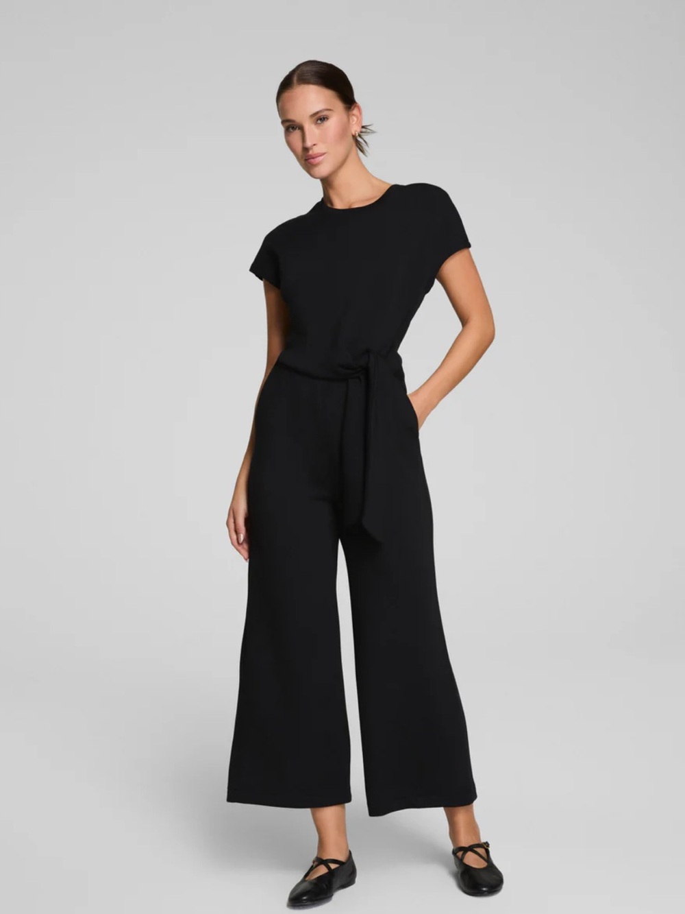 SPANX Air Essentials Jumpsuit with Self-Tie Waist